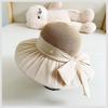 New bow straw hat with enlarged brim sun protection sun hat women's summer versatile anti-ultraviolet cool hat