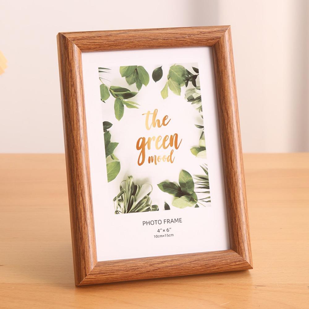 Circular Wood Picture Frame Stand Multicolor Picture Display Frame Simple Photo Frame  Gift