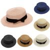 Korean Summer Men's and Women's Top Hats Straw Hats Sunshade Sunscreen Hats Beach Vacation Travel Hat