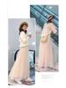 Spring-Summer High Waist Mesh Pleated A-Line Tulle Skirt