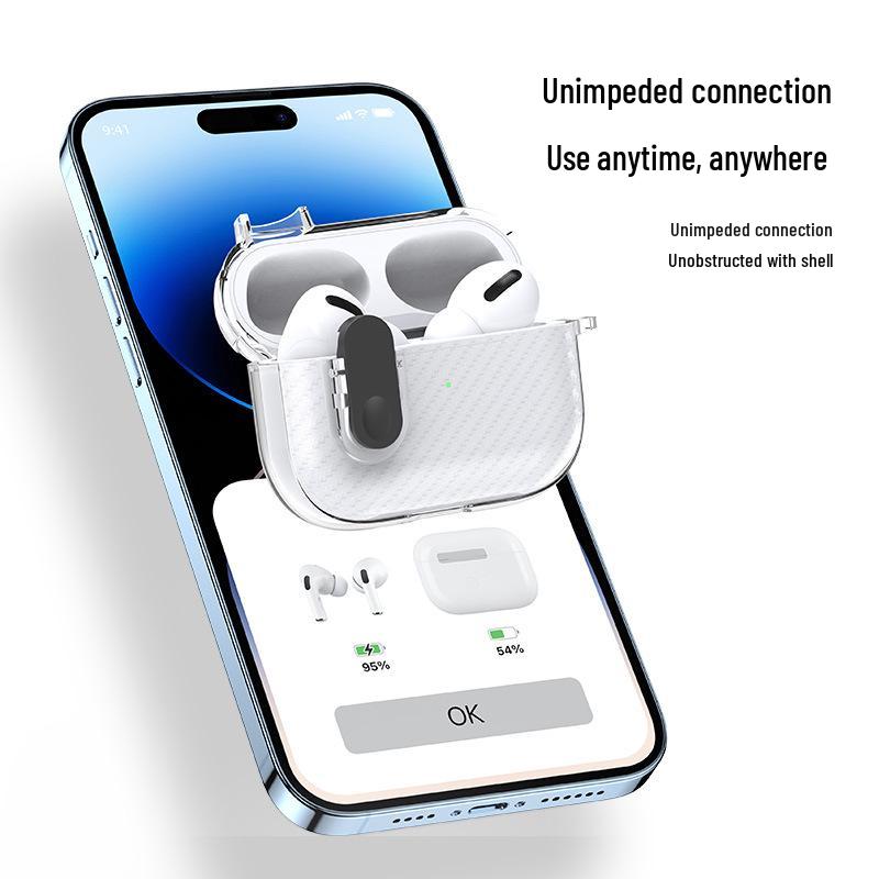 AirPods Pro & AirPods 3 Transparente Eis Kristall Kohlefaser Schutzhülle