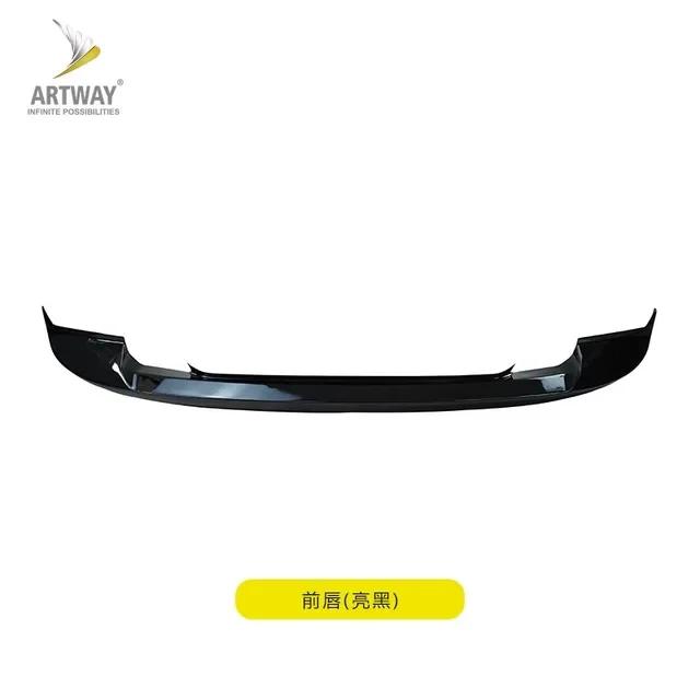 For Land Rover Defender 90/110 2020 2021 2022 2023 High Quality ABS Black Bumper Front Lip Wind Knife Spoiler Cover Body Kit