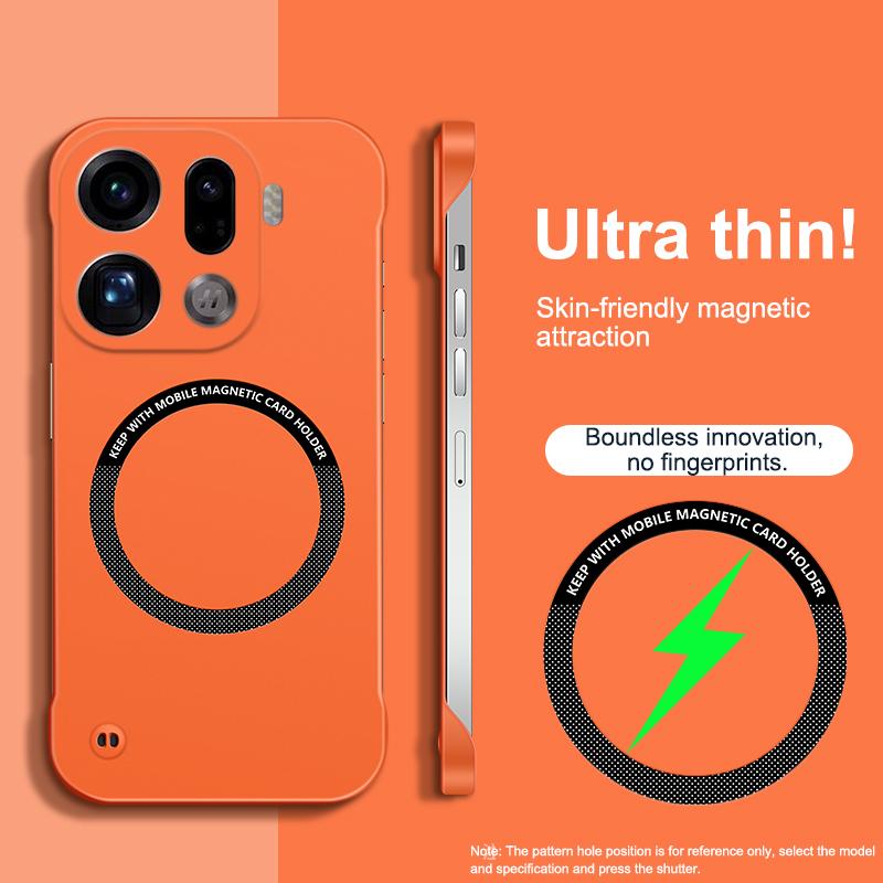 Frameless Magnetic For Magsafe Slim Case For OPPO Find X9 Pro FindX9Pro 5G Wireless Charging Hard Back Cover