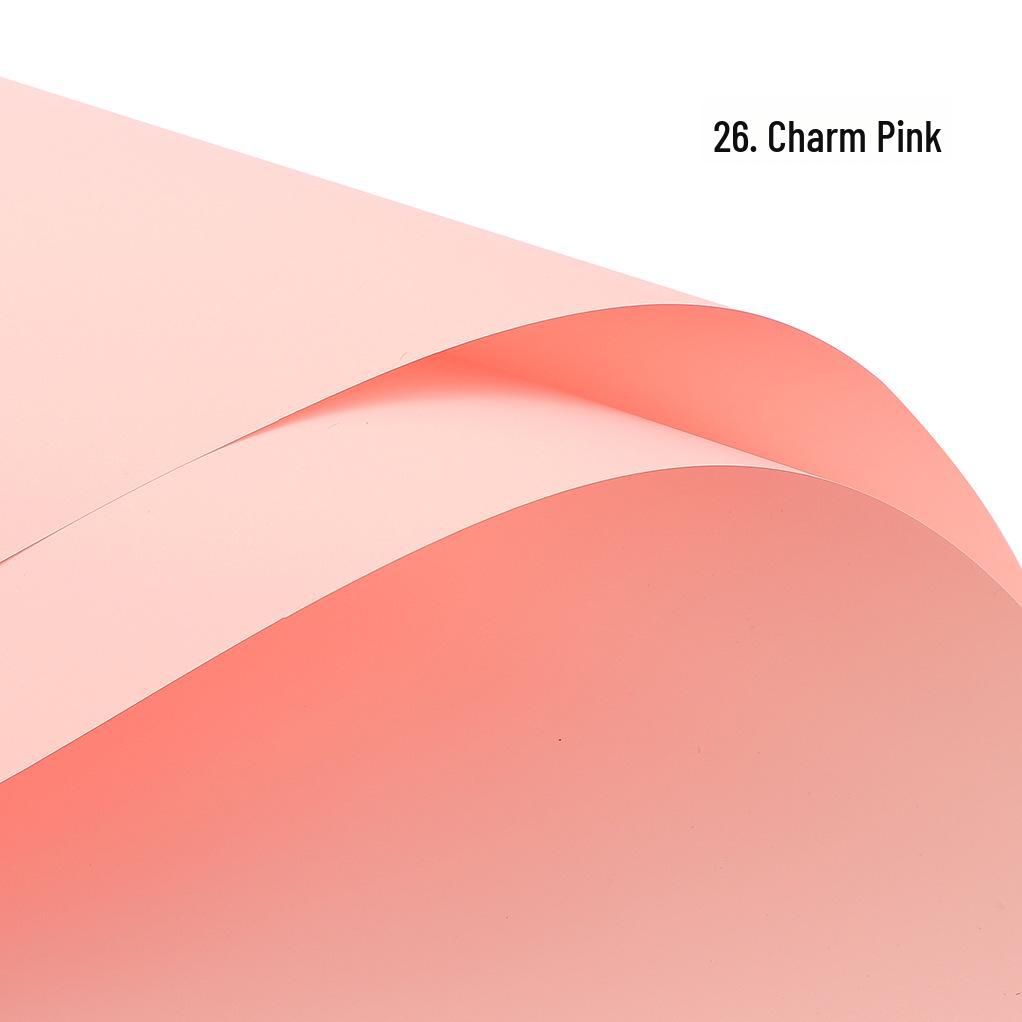 Korean Style Waterproof Flower Wrapping Paper - Pure Color Bouquet Packaging Material