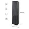 Heater Cover Waterproof UV-Resistant Shield Winter Anti-UV Windproof Heater Covers For Outdoor Garden Yard Pathway Backyard