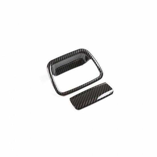 For BMW X1 E84 2010-2015 ABS Carbon Fiber Co-Pilot Glove Boxes Handle Cover Trim
