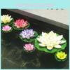 Stunning High Realistic Appearance Artificial Lotus Flower Water Lily Floating Plant