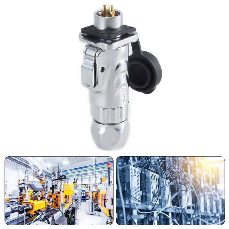 LP12 with LP13 Socket Fast Screw Locking Aviation Connectors For Industrial LED Lights Multiple Functional