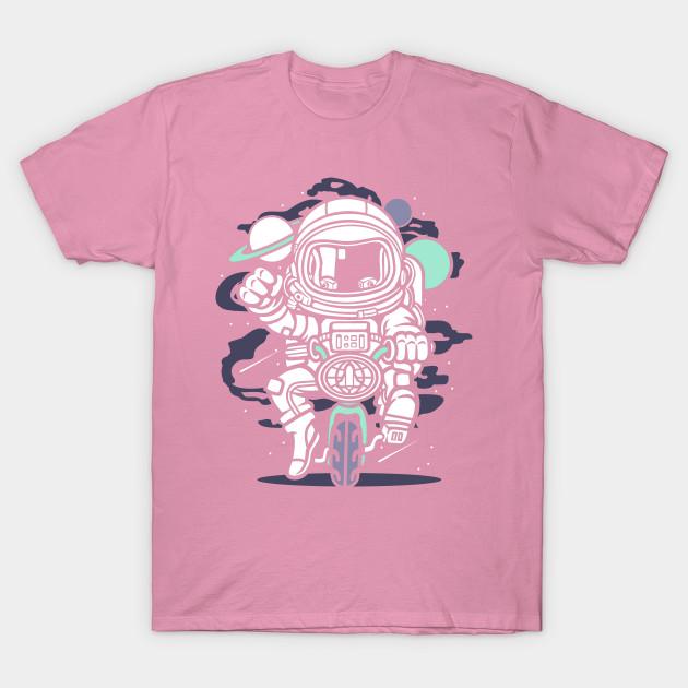 T Shirt Women Space Bike Harajuku Print Kawaii Tshirt Summer Short Sleeve Female T-Shirt Top Tee