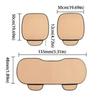 Ice Silk Material Three-Piece Set Cool Breathable Fabric Universal Car Seat Cushion  Summer Use