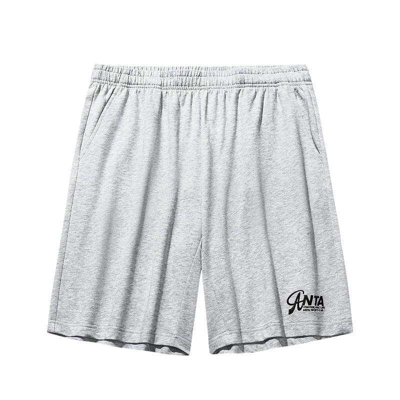 

Anta Casual Loose Solid Color Letter Shorts Men shorts Gray 952528301-1 S