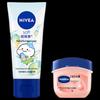 Nivea Hand Cream and Vaseline Lip Balm Set