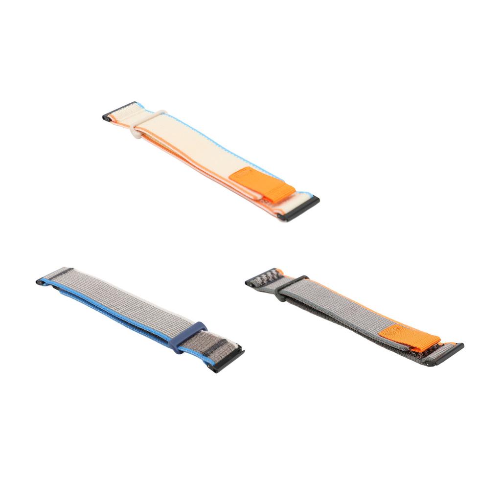 Sportovní nylonový řemínek na hodinky se suchým zipem 24 mm Elastický Prodyšný Nastavitelný Náhradní Watc