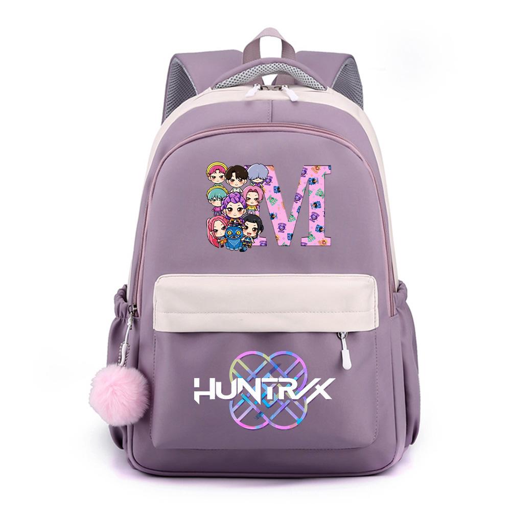 26 English Letter K-Pop Printed Backpack for Teenger Student Girl Boy Schoolbag Bookbag Kid Gift Women Large Capacity Waterproof Travel Bag Rucksak