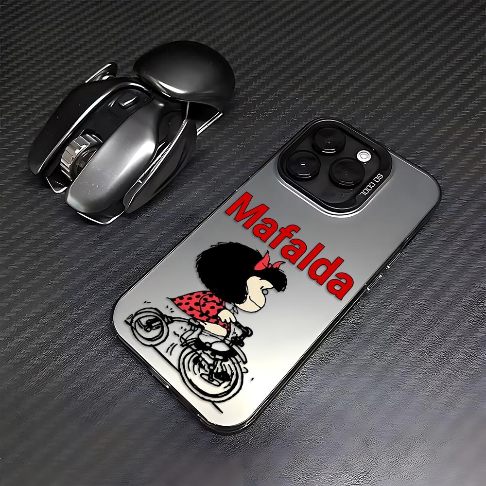 Anime Girl M-Mafalda Phone Case for Xiaomi Redmi Note 7 8 9 9S 10 11 12 13 14 15 Pro Plus 4G 5G Anti Fall Matte Back Cover