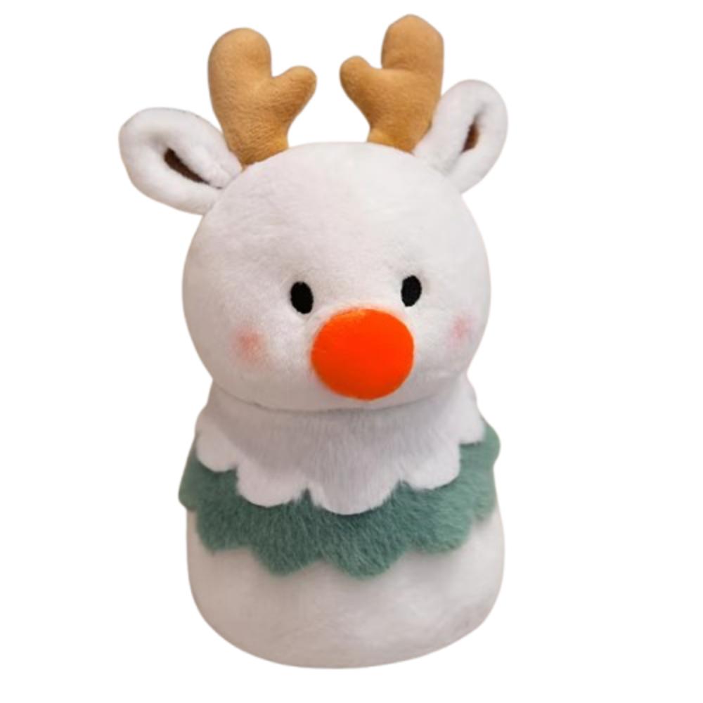 

Soft Christmas Throw Pillow Cartoon Christmas Cushion Xmas Decor Christmas Tree Plush Toy Holiday 17cm белый