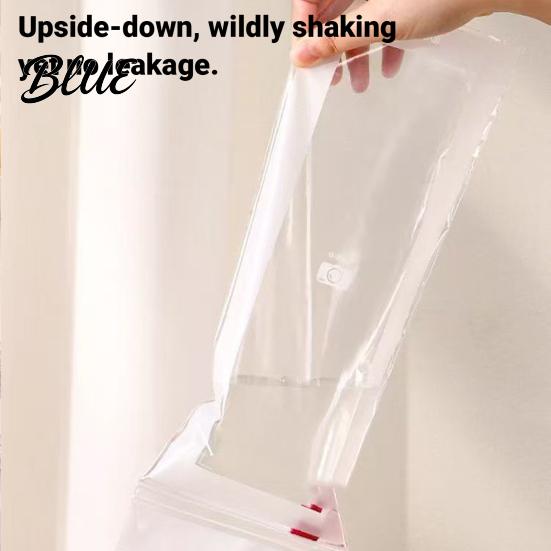 BPA Free Food Pouches Reusable Storage Bags Extra Long Sealable PE Fresh-keeping Airtight Seal Bags Leakproof Kitchen Organizers for Vegetables