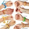 Neuheit Simulation Kinder Schlangenarmband Set Modell Spielzeug Horror Streiche Schlangenarmbänder Halloween Cosplay Verkleidungszubehör