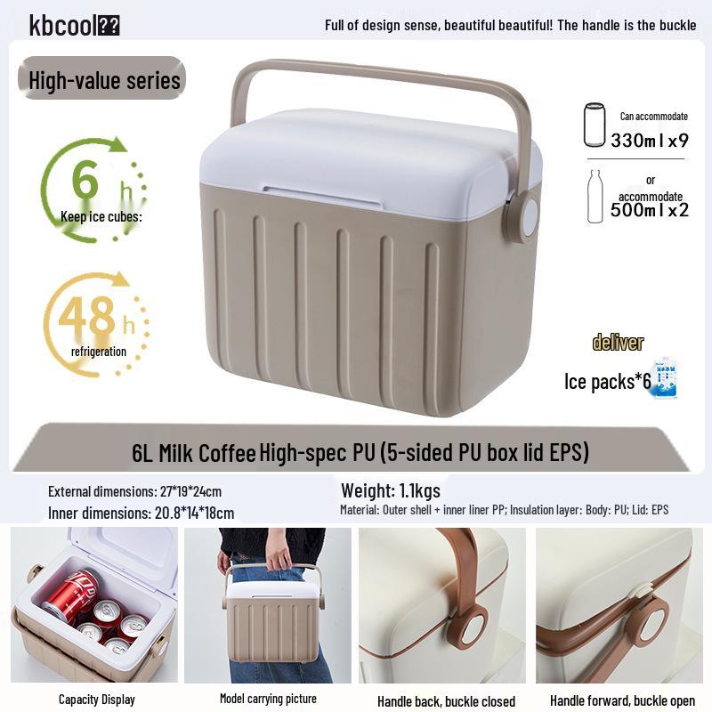 Kebao KBCool Insulated Ice Box Cooler for Camping, Ice Cream, Breast Milk & Fishing