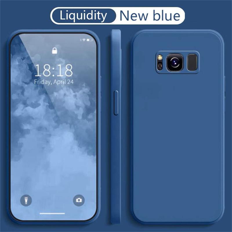 For Samsung Galaxy S8 S9 S10 Plus S20 FE S21 S22 S23 S24 S25 Plus Ultra Cover Soft Luxury Official Liquid Silicone Phone Case