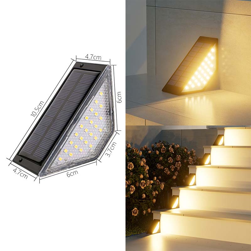 

1PCS Solar Step Lights Outdoor Waterproof Garden Light Step Stair Guide Trail Lamp for Patio Yard Driveway Porch Lighting