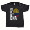 Colombia Its In My DNA Flag Fingerprint Roots Man Printed Tshirt Colombiano South America Country National Cotton T Shirts