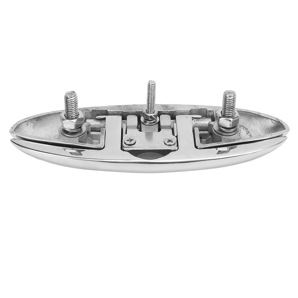 5 Zoll Aufklappbare Bootsklampe 316 Edelstahl Hochglanzpoliert Einziehbare Dockklampe Seilklemme für Wohnmobil Yacht Schnellboot