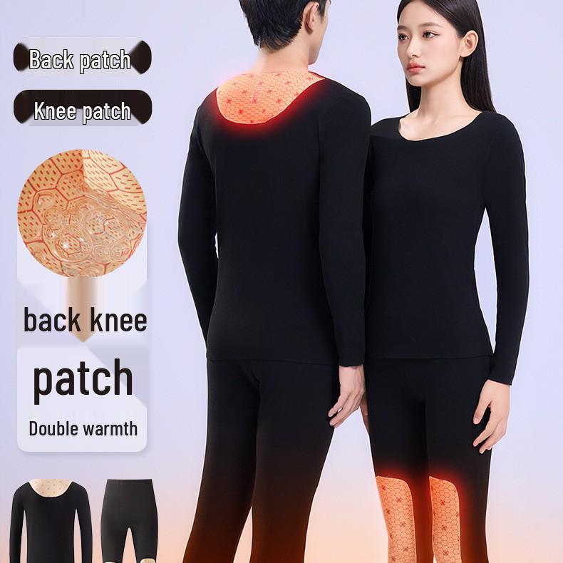 

Black King Kong Warm Underwear Set: Men s & Women s Autumn/Winter Silk Cotton Base Layer XL