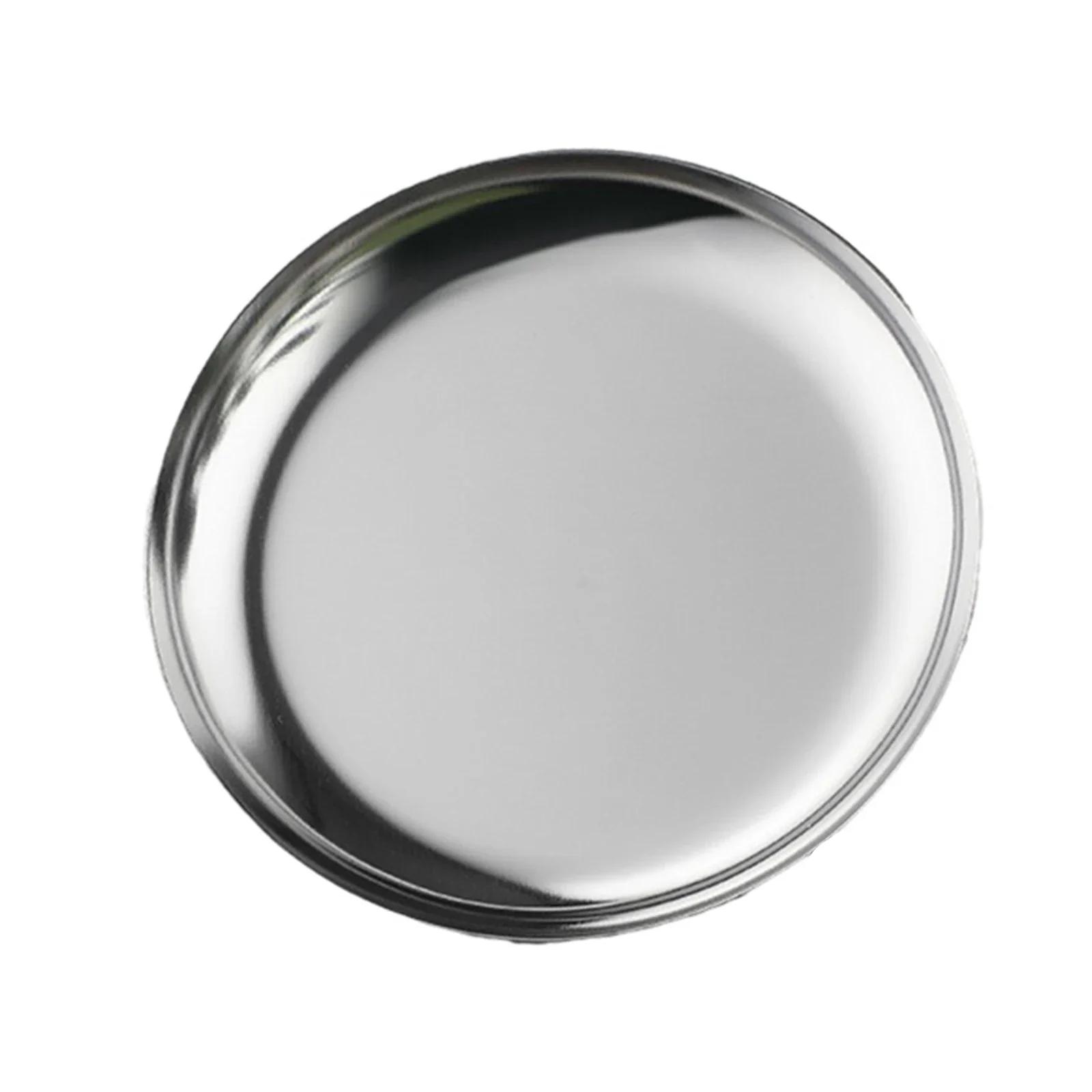 

Поднос для хранения из нержавеющей стали Круглая тарелка для украшений Тарелка для косметики Блюдо Десерт Нейл-арт для рабочего стола Блюдо для накладных ногтей Мультиинструменты