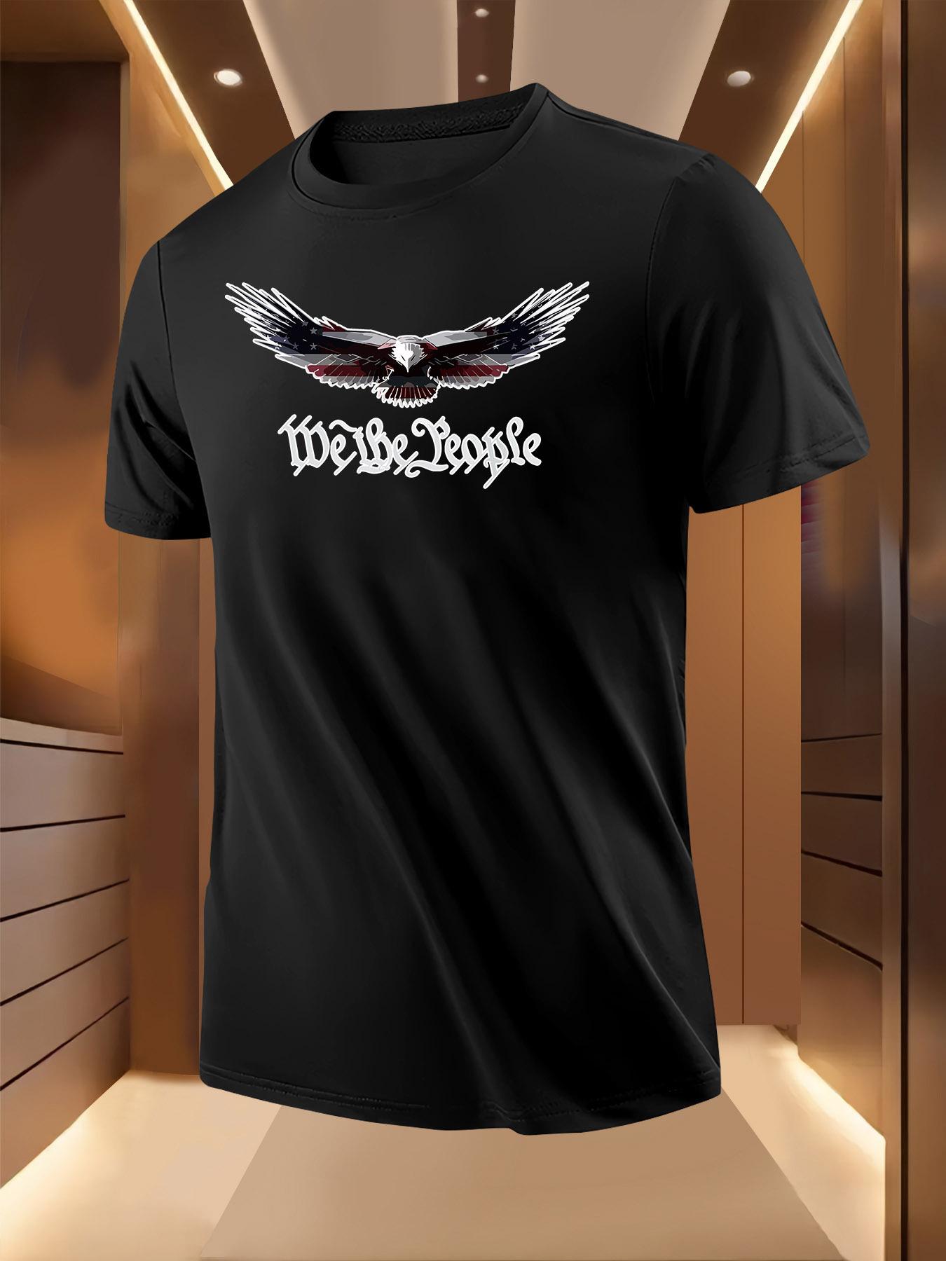 Eagle and People Pledge Print Tshirt S