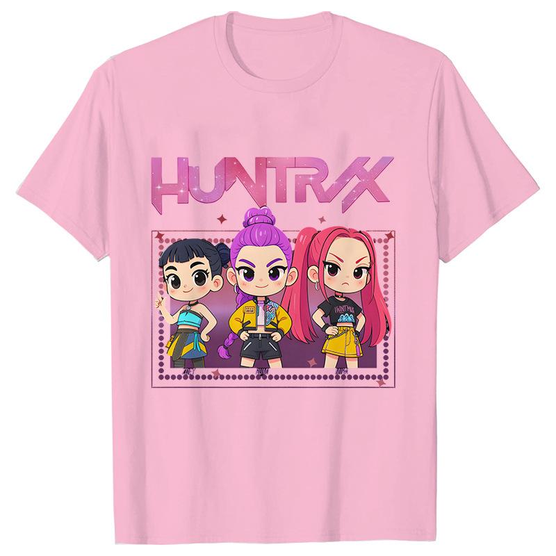 Women's T-shirts Kpop Demon Hunters Printed Short Sleeve Top T-shirt