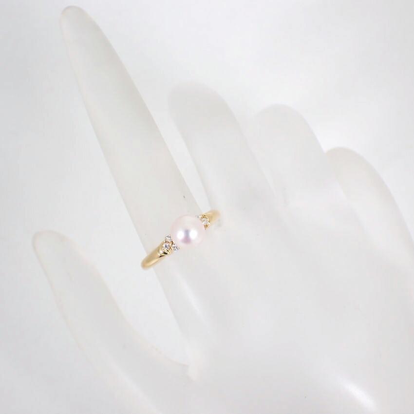 [Used] TASAKI K18 Akoya Pearl Ring/Size 11/j65-3
