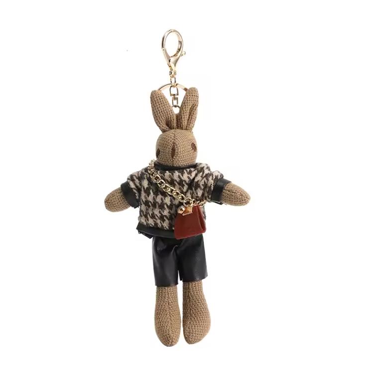 

Bag Charm For Tote Bag Fashion Bag Pendant Decoration Doll Bunny Keychain High Luxury Bag Decoration Bag Accessories Girl Gift