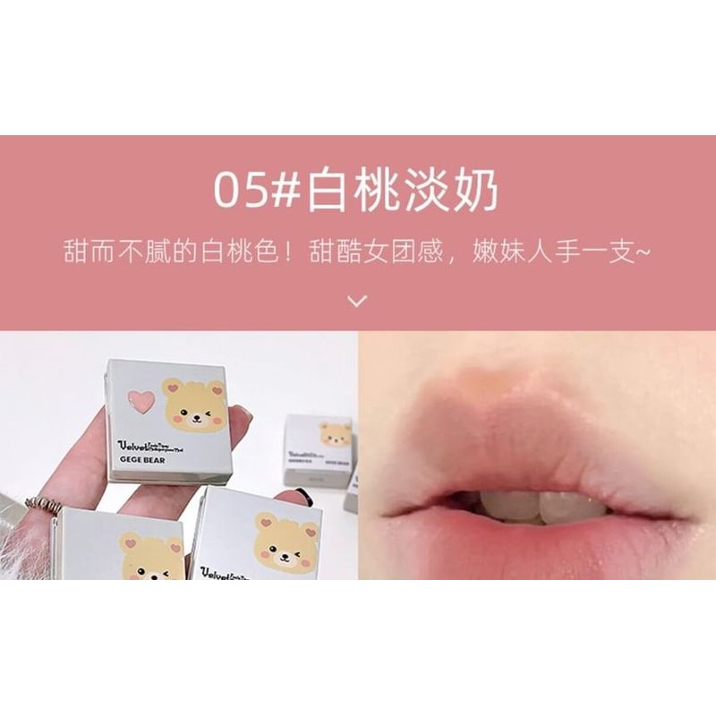 Gege Bear - Velvet Tipsy Lip & Cheek Mud - 4-6
