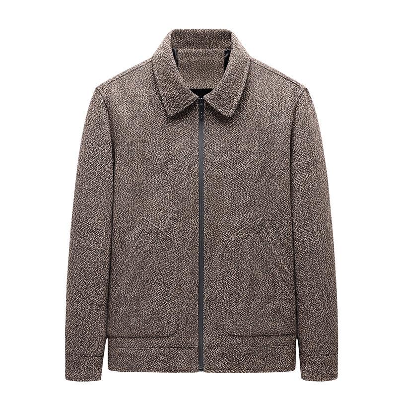 Spring and Autumn Business Jacket Trend Casual Wool Clothing Casual Versatile Light Ripe Style Men's Jacket