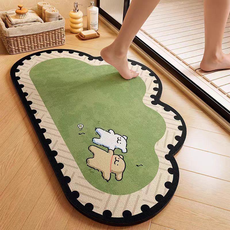 Diatom Mud Absorbent Non-slip Bathroom Foot Mat