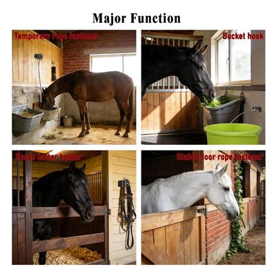 Water Bucket Hooks Holder Hanger With Pin For Water Quick Release Bucket Hooks For Stall Stable Barn Fence Kennel Tractor Horse