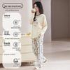 MaoRen Women's Cartoon Puppy Anti-mite Cotton Pajama Set