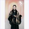 Cloak Shawl Versatile Loose Hair Collar Plaid Cloak Woolen Jacket Female 1181 #