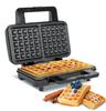 Wafelijzer 2 wafelvierkanten 1000W Teesa hoge power antiaanbaklaag