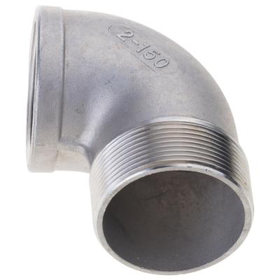 Conector de Cotovelo de Aço Industrial de 2 Polegadas NPT 90 Graus Rosca Macho Fêmea Conexão para Atualizações de Encanamento de Alta Pressão