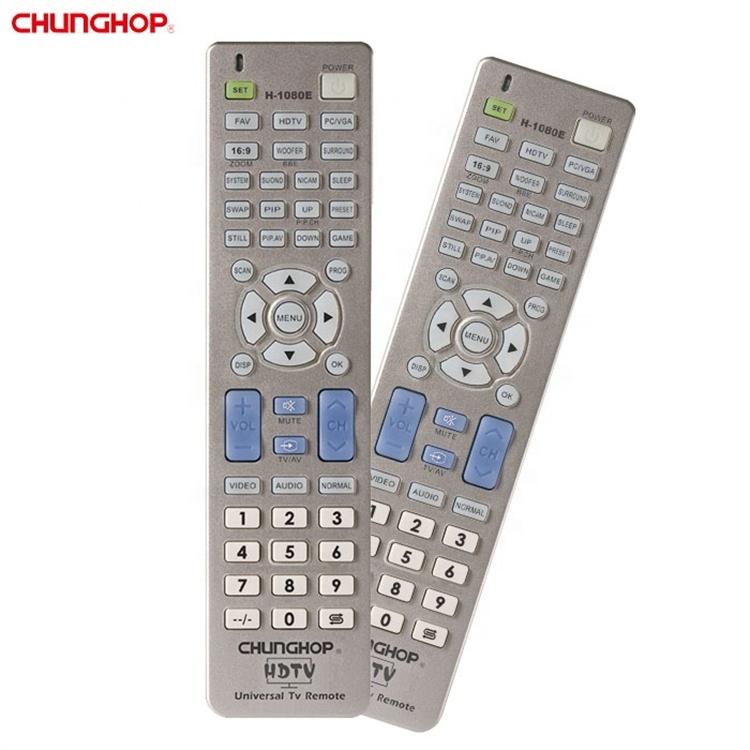 H-1080E ABS Plastic Replacement Tv Remote Controller Universal TV серебряный