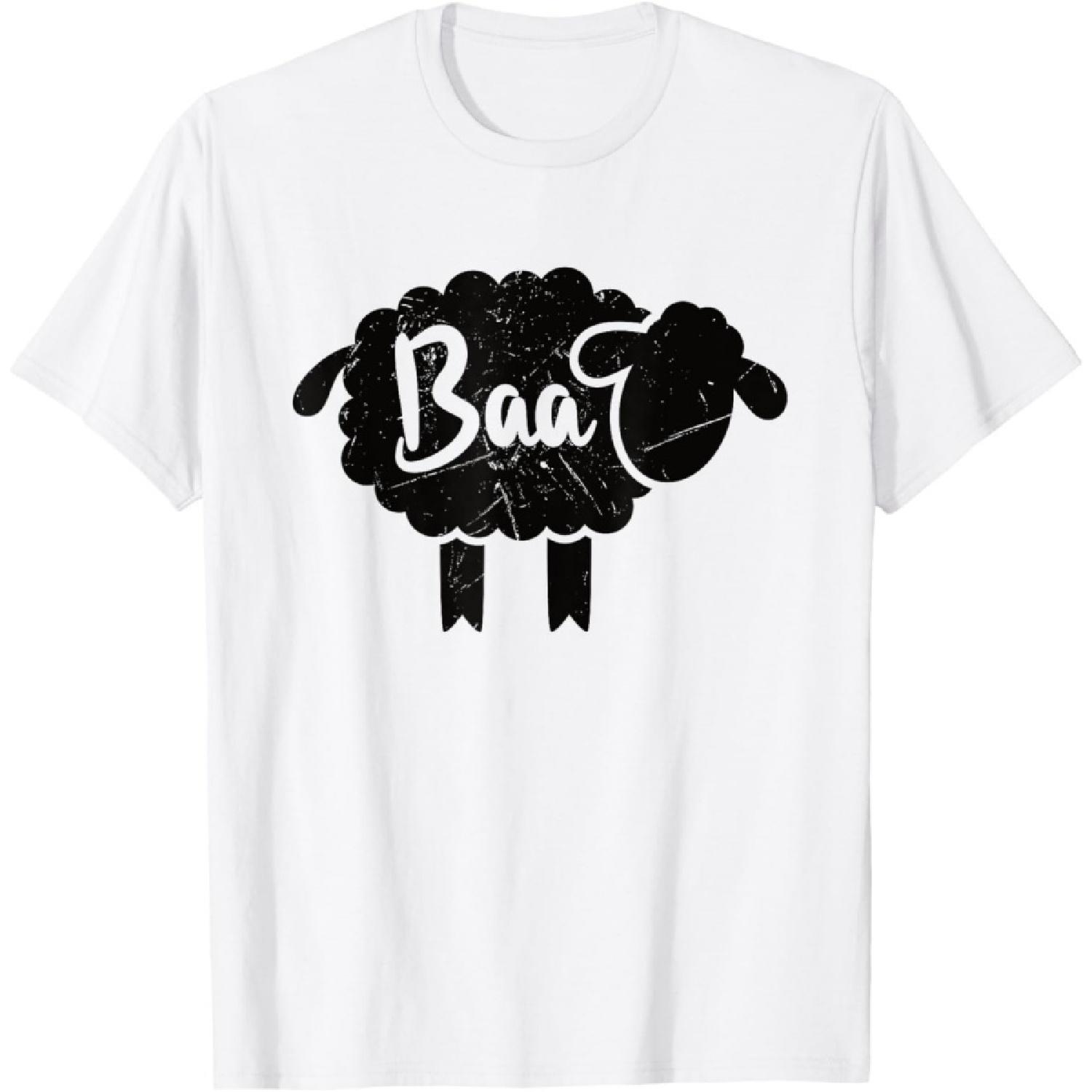 Cute Baa Sheep Sound Black Sheep Toy Lovers gift T-Shirt XXXXXL белый