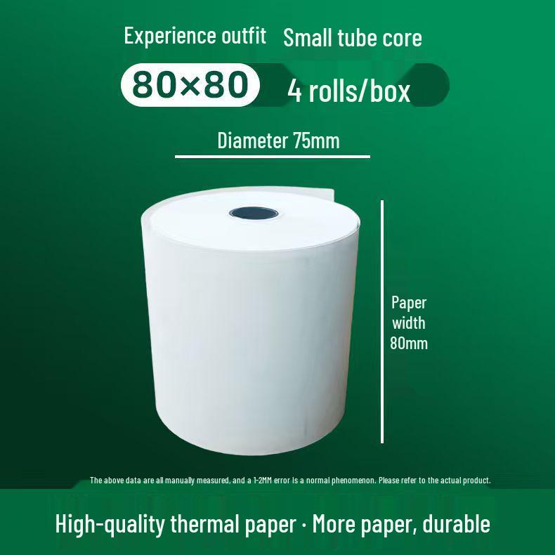 Thermal Paper for Printers: Meituan Delivery Receipt (80×50), Supermarket Checkout (80×60), Standard (80×80)
