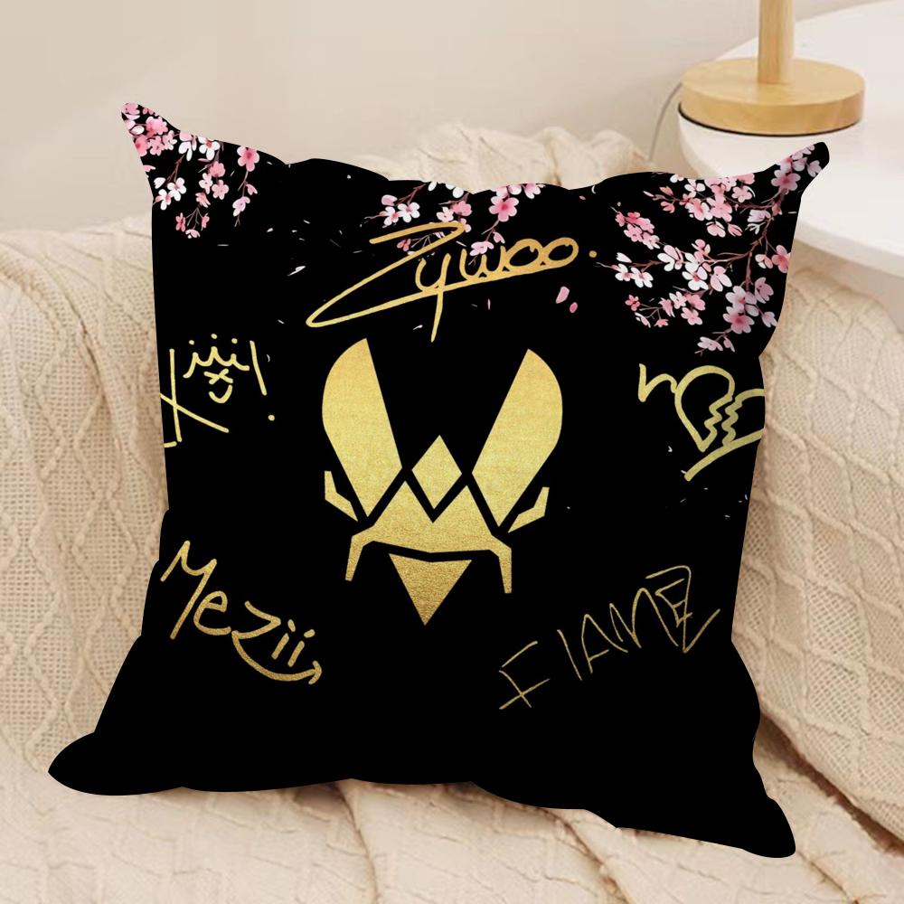 Team VVitality cool Cushion Cover Short plush Doublesided Print Square Throw Pillow Covers Sofa Home Cushion Decor
