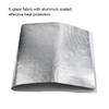 25*50cm Car Heat Protection Foil Film High Temperature Resistant Fiberglass Aluminum Foil Tape Cloth Self Adhesive Mat