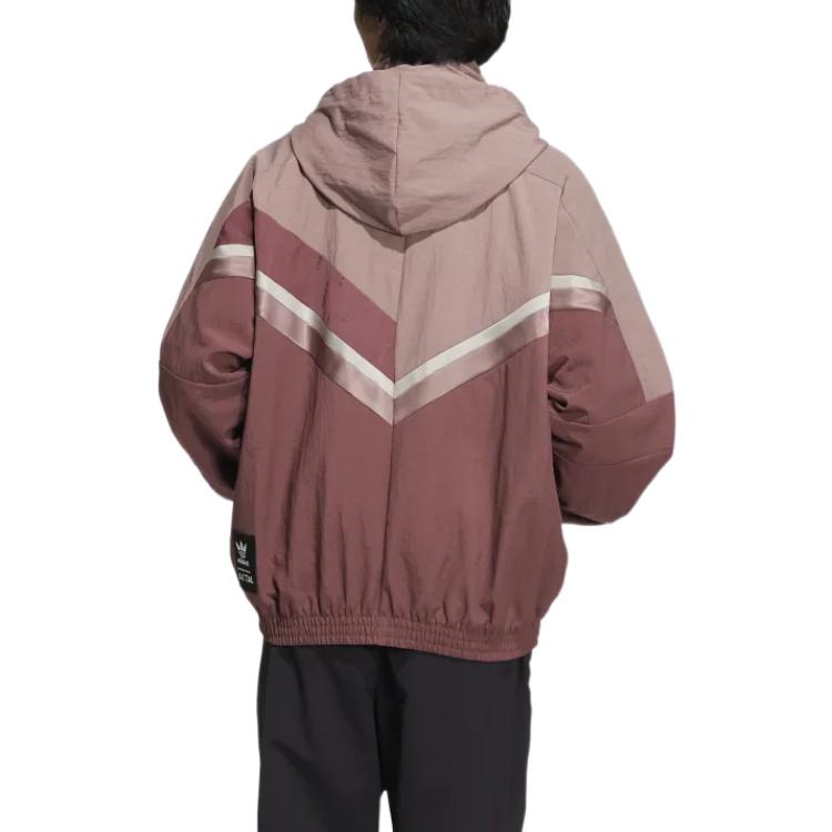 Song For The Mute X Adidas Originals Collaboration Striped Zip-Up Collar Jacket Unisex Jackets Pink IA9333