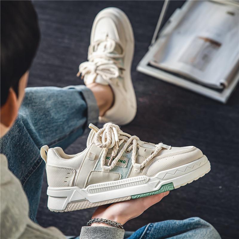 Vulkanizované boty na platformě pro muže Nové boty pro volný čas Pánské Pohodlné sportovní vycházkové tenisky britského stylu Plátěné tenisky dobré kvality pro muže