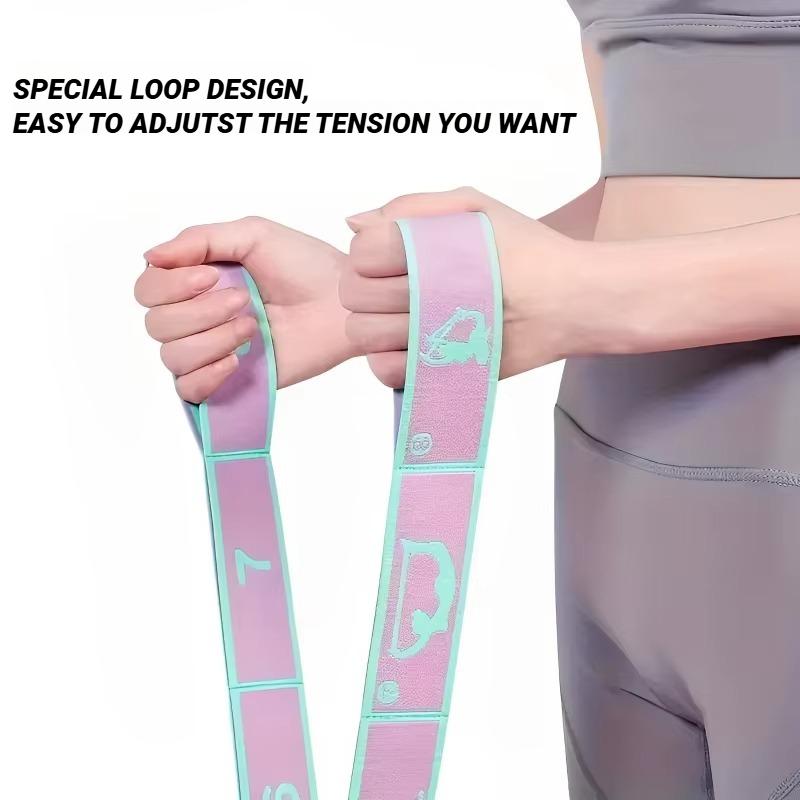 Durable And Safe Resistance Band Yoga Auxiliary Stretching Belt Adult Latin Training Elastic Bands Beginner Pilates Dance Loop Fitness Tension