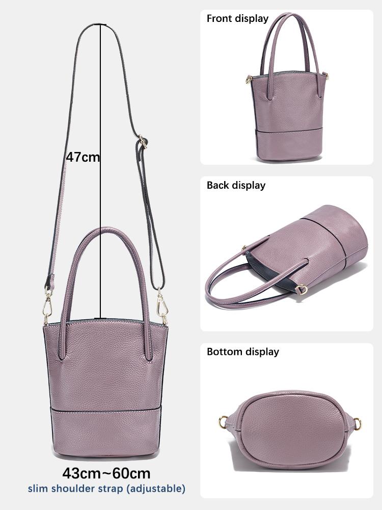 Zency Bolsa de Ombro Feminina de Verão Couro Macio Grande Capacidade Simples Pequena Bolsa Para Telefone